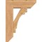 Ekena Millwork Merced Slat Smooth Bracket w/ Offset Brace, Western Red Cedar, 7 1/2"W x 22"D x 30"H BKT0806X22X30MRC06SWR - alternate 4